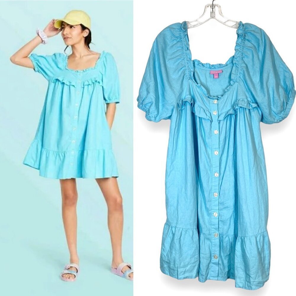 Stoney Clover Lane Blue Mini Dress